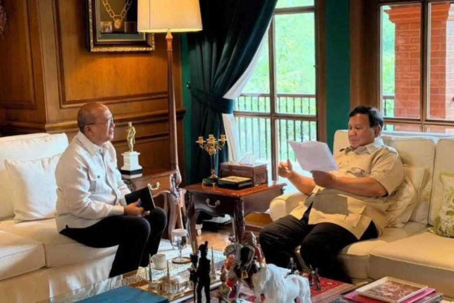 Prabowo Sambut Rosan di Hambalang, Diskusikan Proyek Hilirisasi Senilai Rp100 T