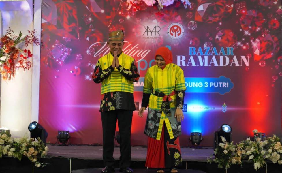 Bupati Inhil Hadiri Pembukaan Wedding Expo dan Bazar Ramadhan