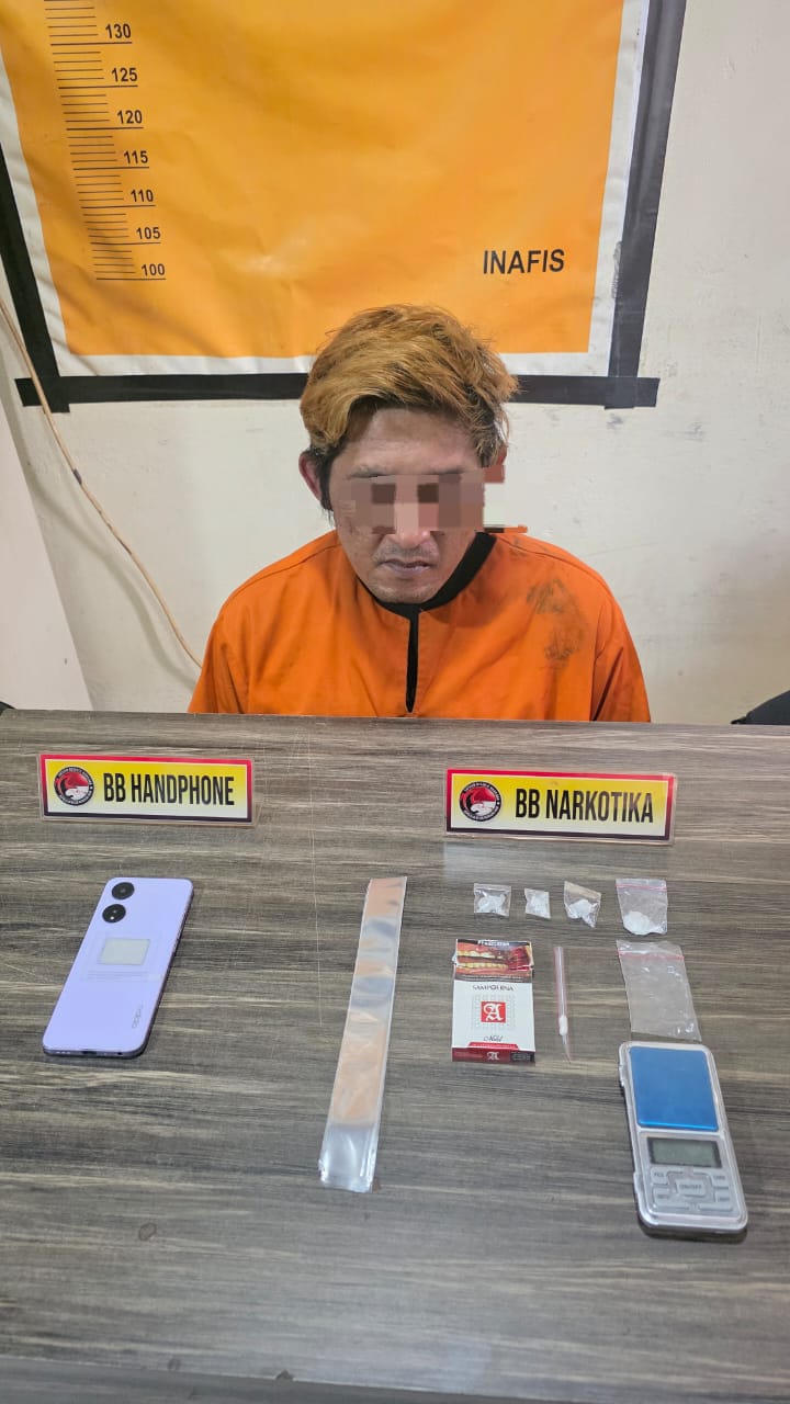 Satresnarkoba Polres Inhil Ungkap Kasus Peredaran Sabu, Amankan Seorang Pengedar dan Sita 4,70 Gram Sabu