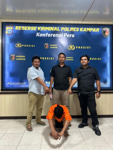 Polres Kampar Tangkap Pelaku Pencabulan, Mengaku Sudah 6 Kali Berhubungan Badan
