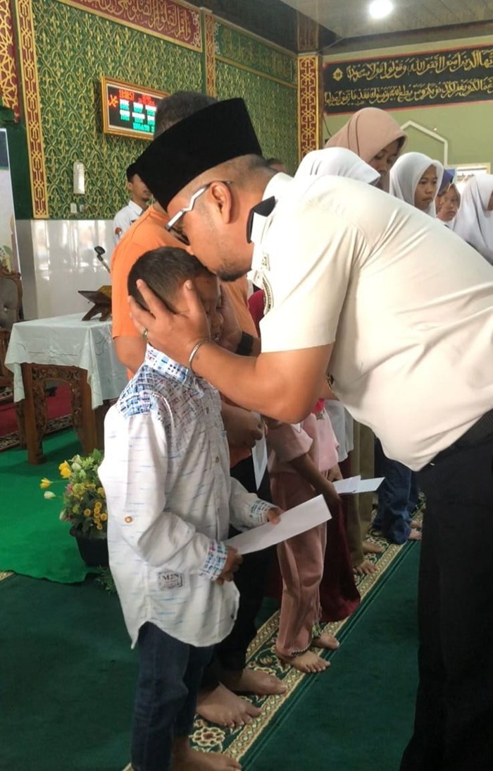 Peduli Sesama, Lapas Bangkinang Santuni Anak Yatim di Pagi yang Berkah
