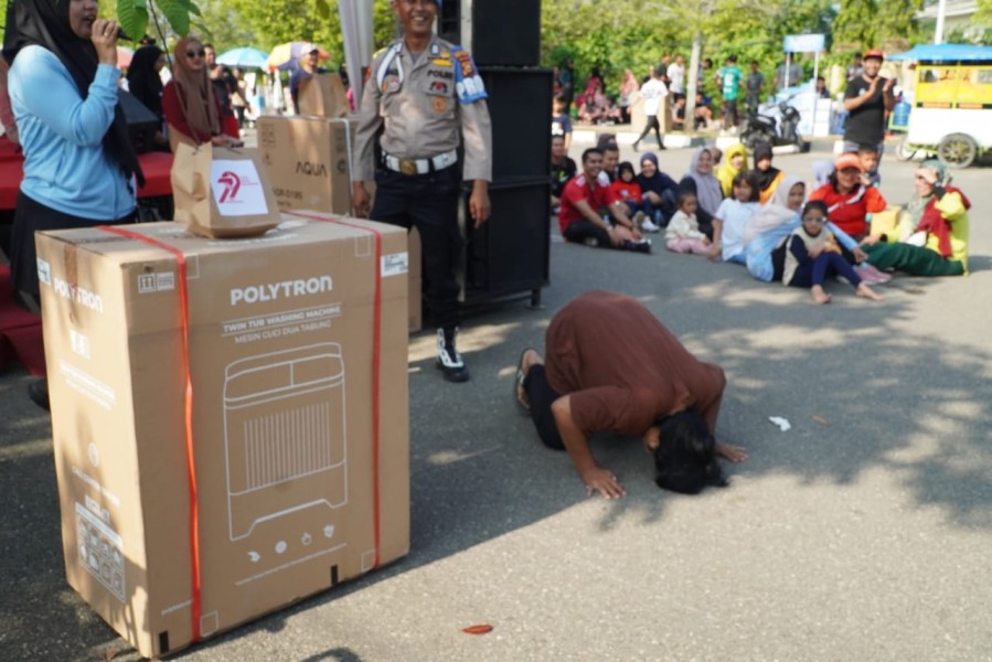 Sujud Syukur Warnai Keseruan Fun Run Bhayangkara Polres Rokan Hulu