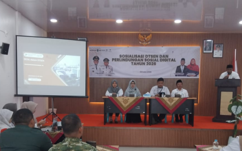 Dukung Pemutakhiran Data Bansos, Babinsa Koramil 01/Dumai Ikuti Sosialisasi DTSEN