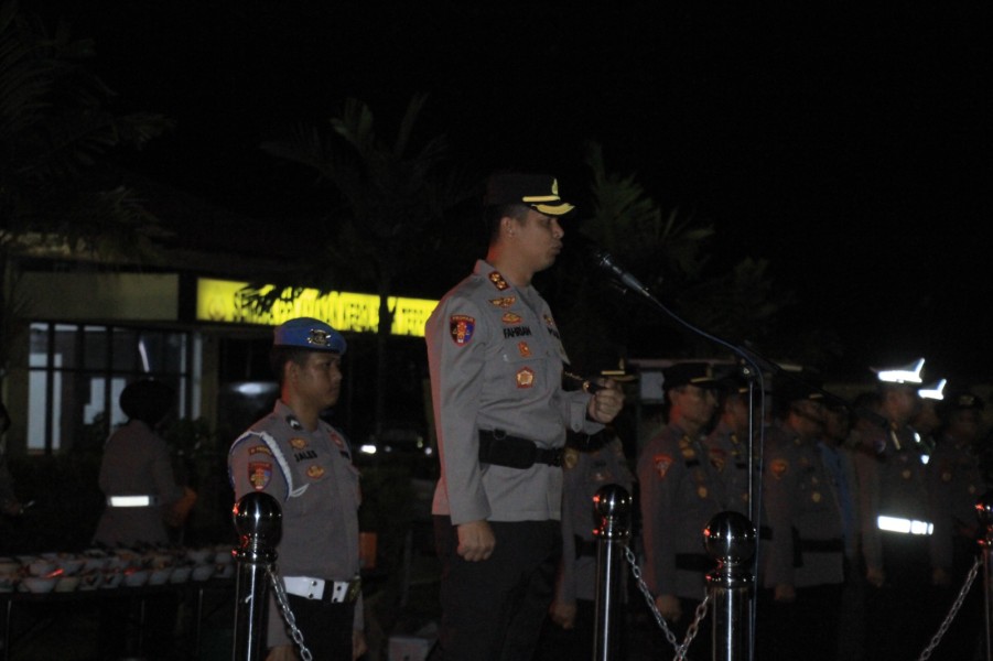 Pastikan Keamanan Malam Pergantian Tahun, Kapolres Pimpin Apel Bersama