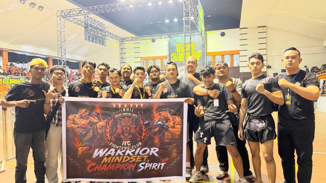 Membanggakan! Fighter Binaan Kapolsek Tembilahan Sabet 3 Medali di Begaduh Vol. 3 2026