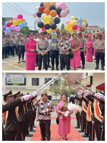 Farewell Parade Kapolres Pelalawan Penuh Haru, AKBP Ahmad Nur Ari Terima Estafet Kepemimpinan