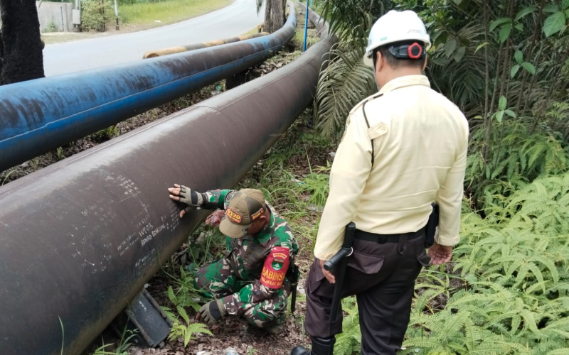 TNI Bersama Komduk dan Komcad Amankan Wilayah Dumai Lewat Patroli