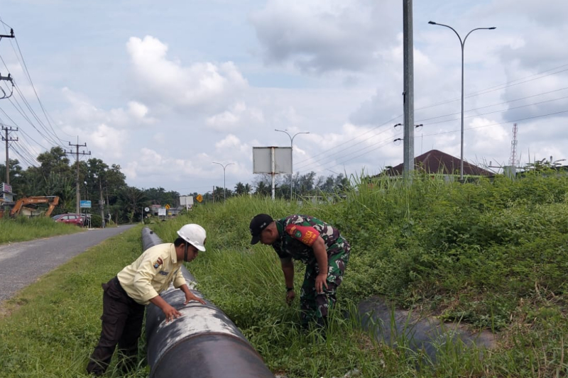 Koramil 02/Bukit Kapur dan Security PHR Perketat Patroli Jalur Pipa Migas, Objek Vital Tetap Aman