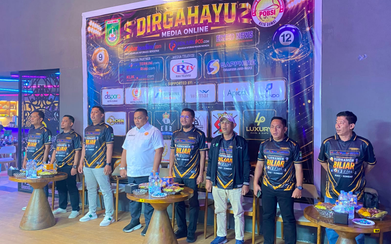 Meriahkan HUT Tiga Media Online, Open Turnamen Biliar Riau-Sumbar 2026 Resmi Bergulir