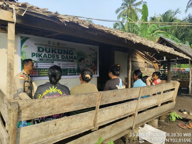 Cooling System Polsek Rangsang Sasar Tokoh Masyarakat, Dorong Suasana Pilkades Tetap Kondusif