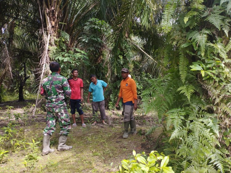 Pelda Tarmin Ajak Warga Lubuk Gaung Bersama Cegah Kebakaran Hutan dan Lahan