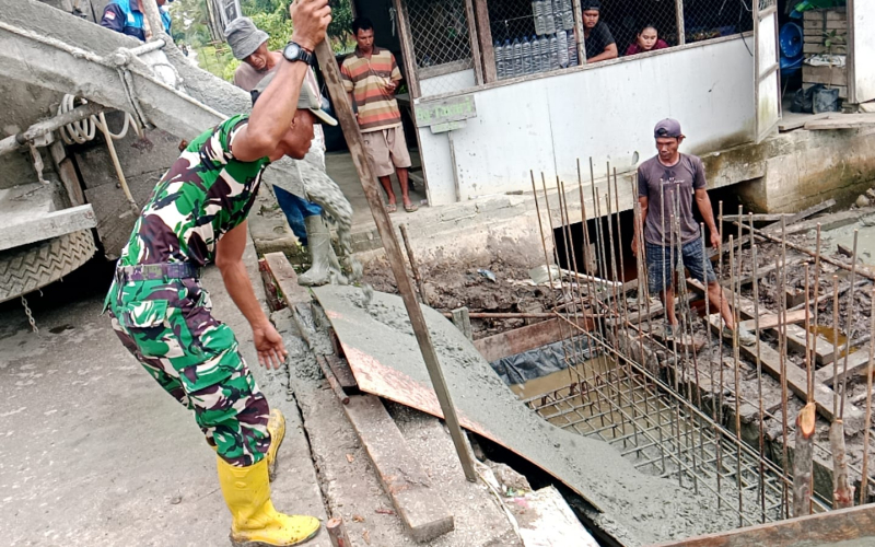 Pembangunan Dua Jembatan Beton Tahap V di Tanjung Penyembal Terus Dikebut