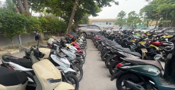 Jaringan Curanmor Pekanbaru-Kampar Dibongkar, 44 Motor Diamankan Polisi