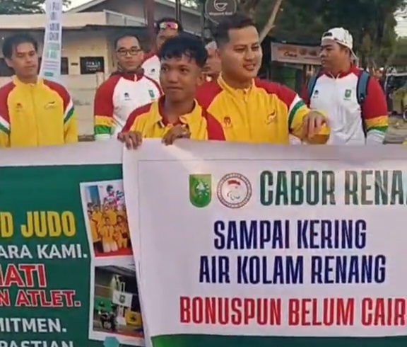 Atlet PON dan Peparnas Riau Kembali Tagih Sisa Bonus, Gelar Aksi Damai hingga Penggalangan Donasi