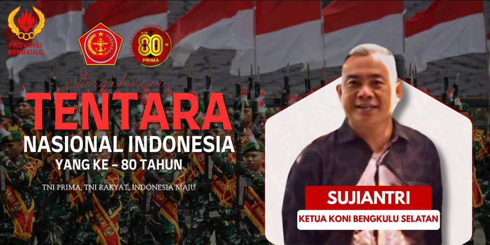 HUT TNI: KONI Bengkulu Selatan