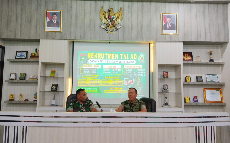 Penerimaan Prajurit TNI AD, Danramil Dumai: Gratis, Terbuka, dan Tanpa Pungutan