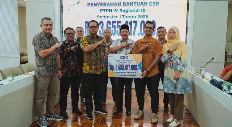 PTPN IV Regional III Kucurkan Rp3,6 Miliar CSR Sepanjang Semester Pertama 2026