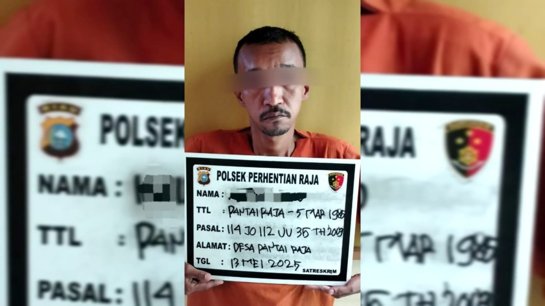 Polsek Perhentian Raja Tangkap Pengedar Sabu,  Respon Cepat atas Resah Warga
