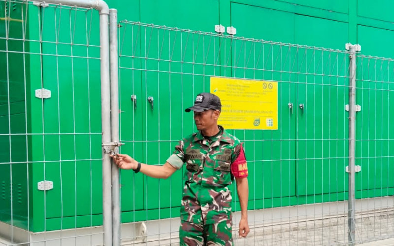 Babinsa Sungai Sembilan Lakukan Pengawasan Instalasi Gas PT PGN