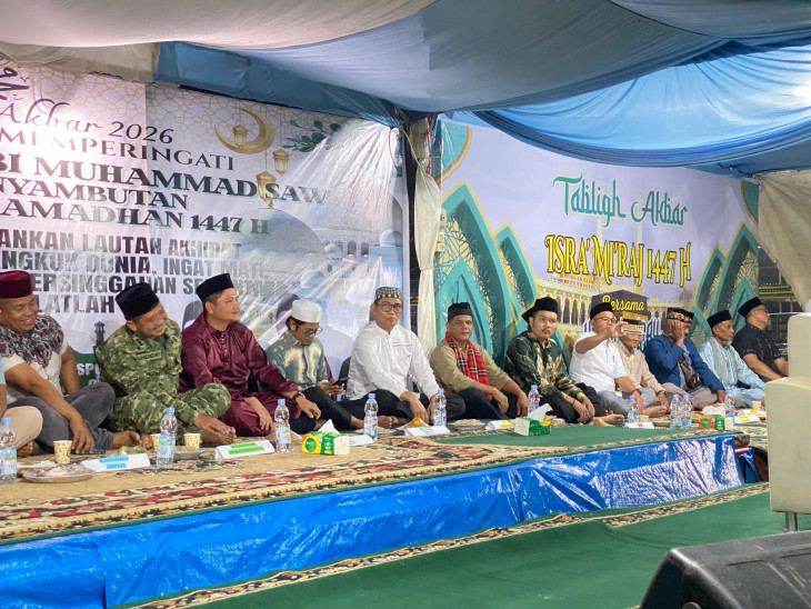 Asisten II Setda Kampar Hadiri Tabligh Akbar PT Ciliandra Perkasa, Hadirkan Ustaz Ucay Batubara