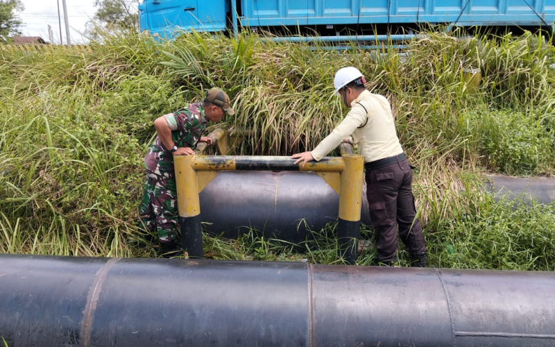 Koramil 02: Pelanggaran Terhadap Zona Jalur Pipa dapat Berakibat Fatal