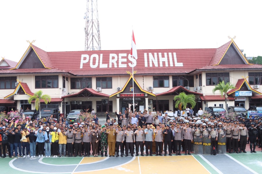 Wakapolda Riau Tinjau Langsung TFG dan Simulasi Polres Inhil