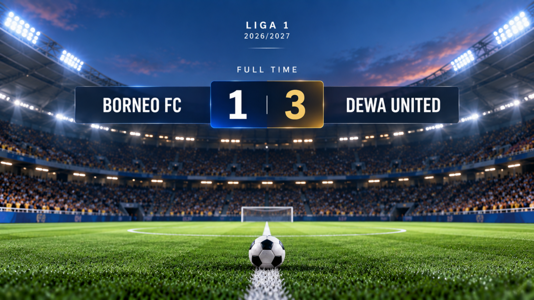 Dewa United Puncaki Klasemen Liga 1 Usai Menang 3-1 di Kandang Borneo FC