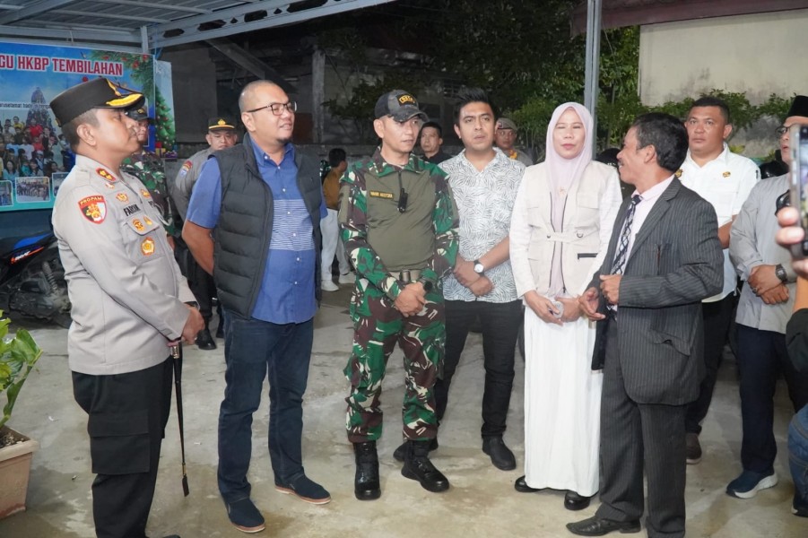 Pastikan Keamanan Natal, Dandim 0314/Inhil dan Forkopimda Inhil Gelar Patroli Bersama