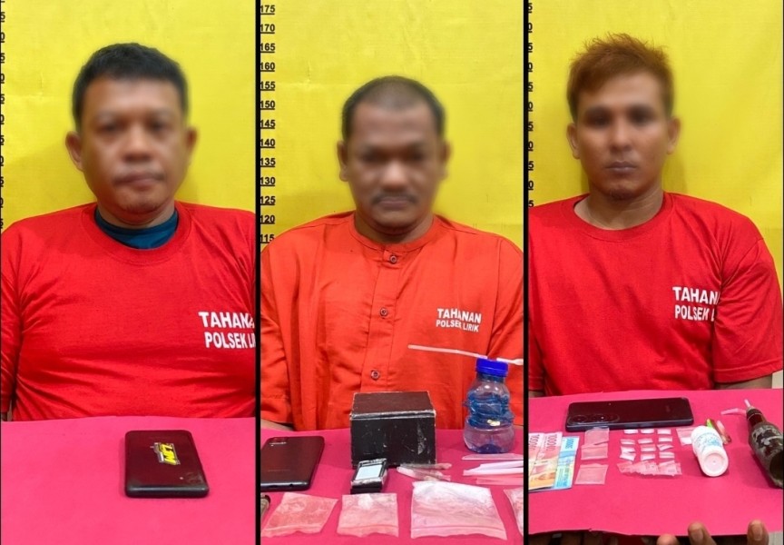 Oknum Supervisor Anak Perusahaan Listrik Plat Merah Nyambi Jual Sabu, Ditangkap Kapolsek Lirik Bersama Jaringannya