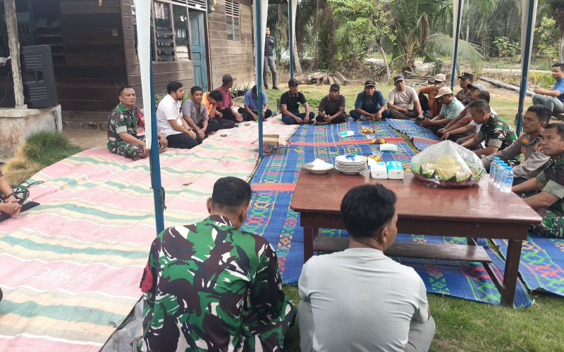 Sinergi TNI, Pemerintah dan Warga di Doa Selamat Pembangunan Jembatan ARAMCO