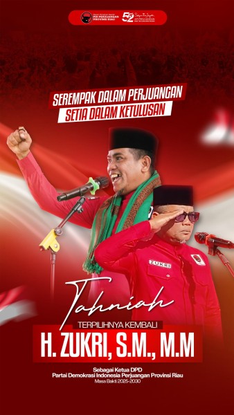 Zukri Misran ‘Sang Banteng Ompong’ Resmi Menahkodai PDIP Riau