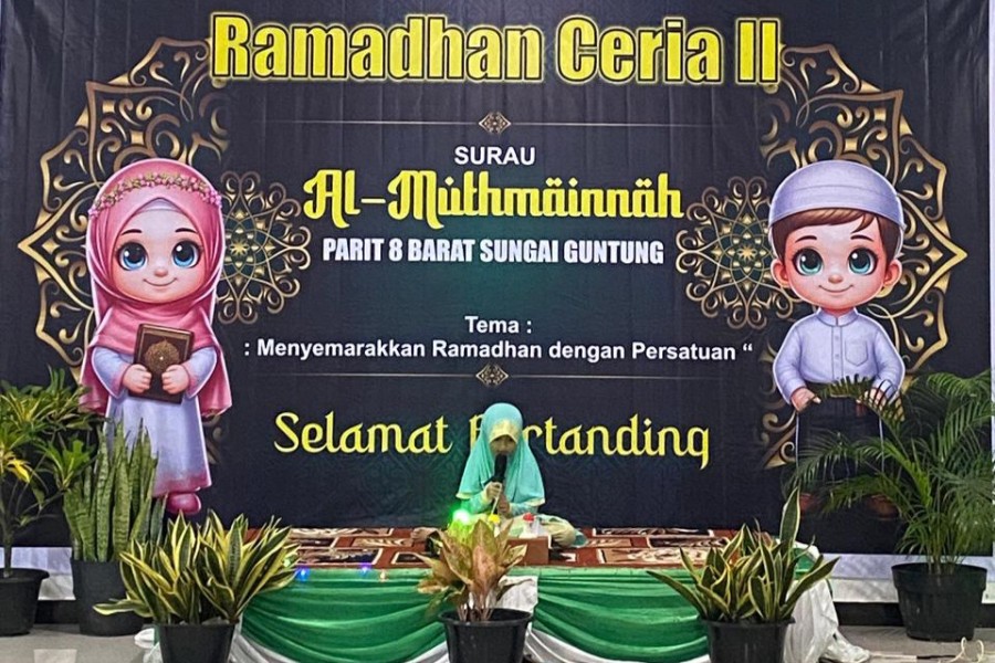 Perkuat Persatuan, PHBI Surau Al-Muthmainnah Gelar Ramadhan Ceria II di Parit 8 Tagaraja