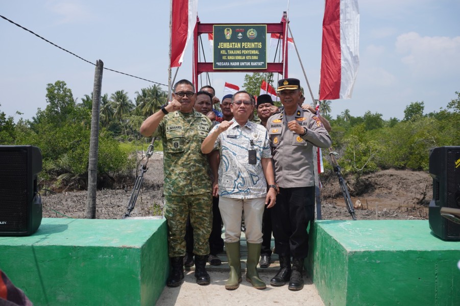 Jembatan Garuda dan Titik Air Bersih Diresmikan, Kodim Dumai Tekankan Manfaat untuk Masyarakat