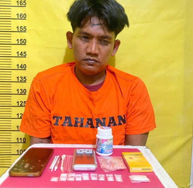 Ruko di Simpang Kota Medan Kelayang Digrebek Polisi, Belasan Paket Sabu Ditemukan