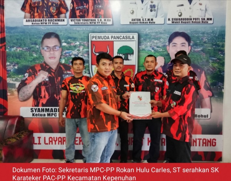 MPC Rohul Serahkan SK Karateker dan Targetkan Organisasi Kembali Aktif