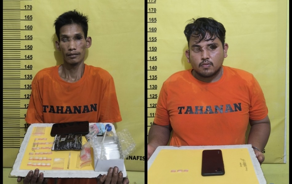 Kejar-kejaran di Kebun Sawit, Polsek Kelayang Gulung Jaringan Narkoba Desa Petonggan