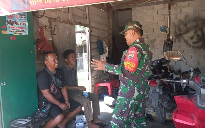 Sinergi Babinsa dan PHR: Pastikan Keamanan Jalur Pipa dari Bagan Besar ke Bukit Kapur