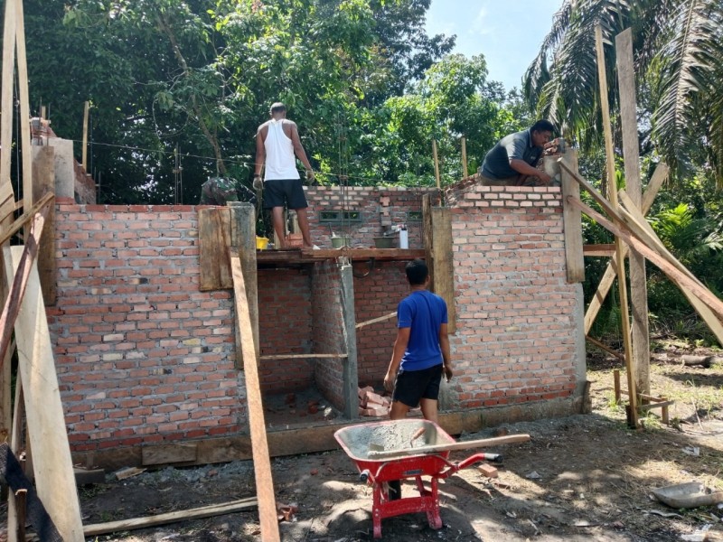 Satgas TMMD Kodim 0322/Siak Fokus Tuntaskan TMAB dan MCK Demi Warga Desa Lubuk Jering