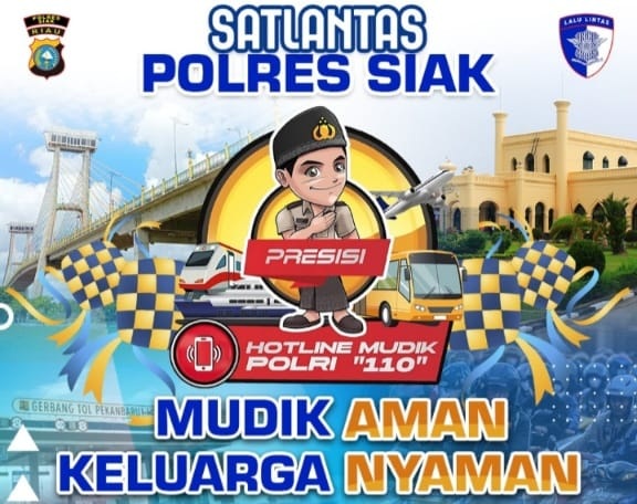 Mudik Aman! Satlantas Polres Siak Perkenalkan Layanan Hotline Polri 110