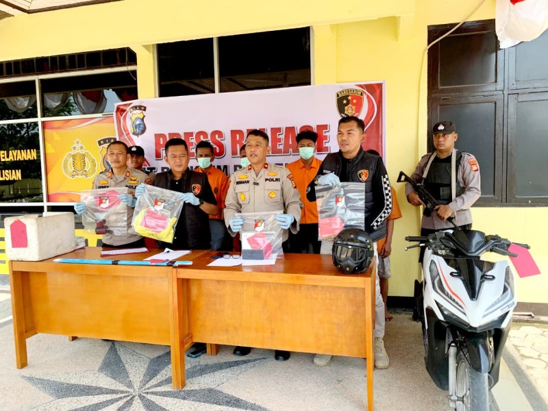 Polsek Tapung Sikat Habis Pelaku Kejahatan, Kurang Dari 24 Jam Dua Kasus Terungkap Di Wilayah Kec.Tapung