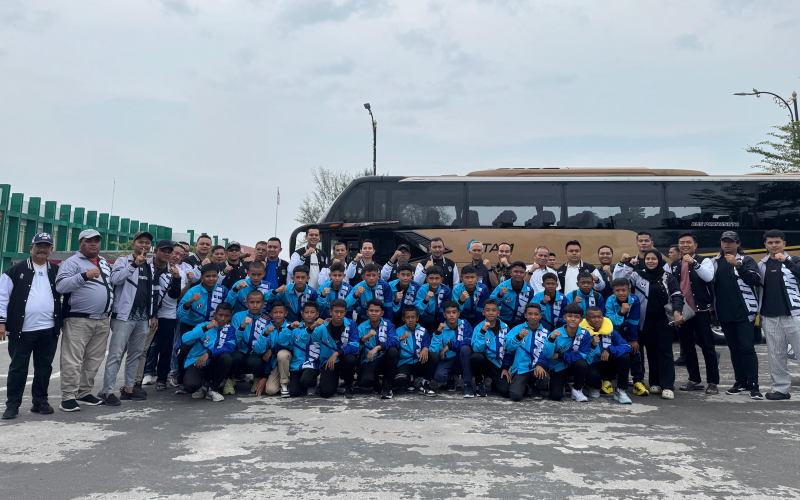 Berangkat Ke Yogyakarta, Tim Persemai Kota Dumai Siap Hadapi Putaran Nasional Soeratin U-13