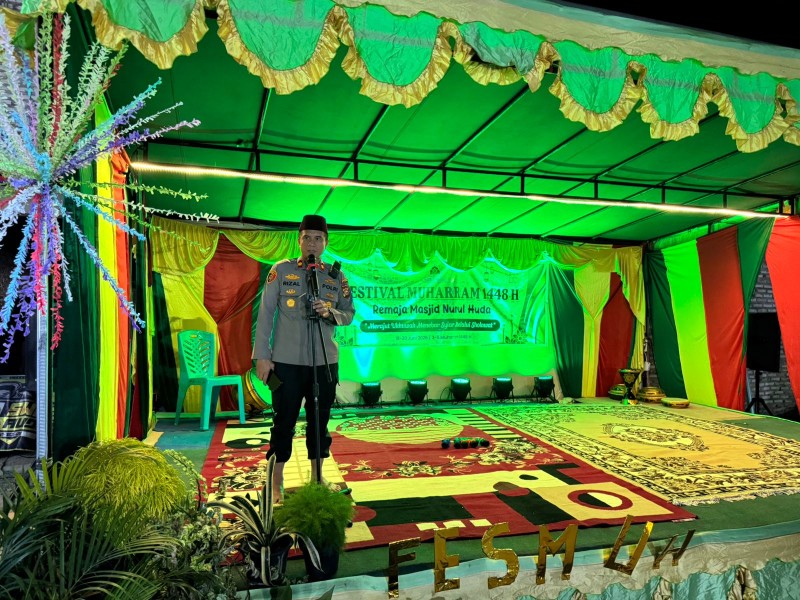 Kapolsek Minas Dorong Syiar Islam dan Pembinaan Generasi Muda Lewat Festival Muharram