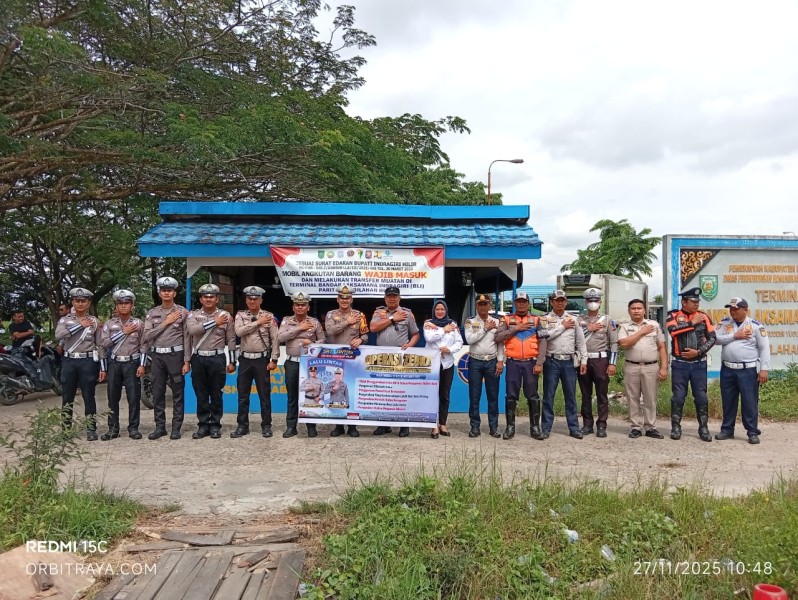 Satlantas Polres Inhil Bersama Dishub Gelar Tes Urine Sopir di Operasi Zebra 2025