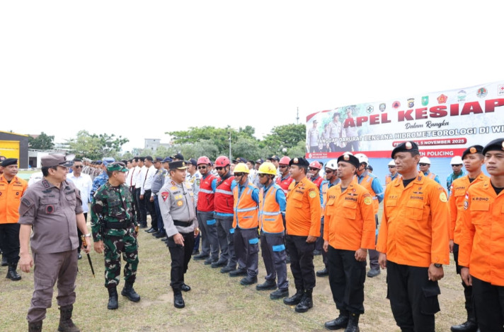 Waspada Cuaca Ekstrem, Polda Riau dan TNI Perkuat Kesiapsiagaan Bencana