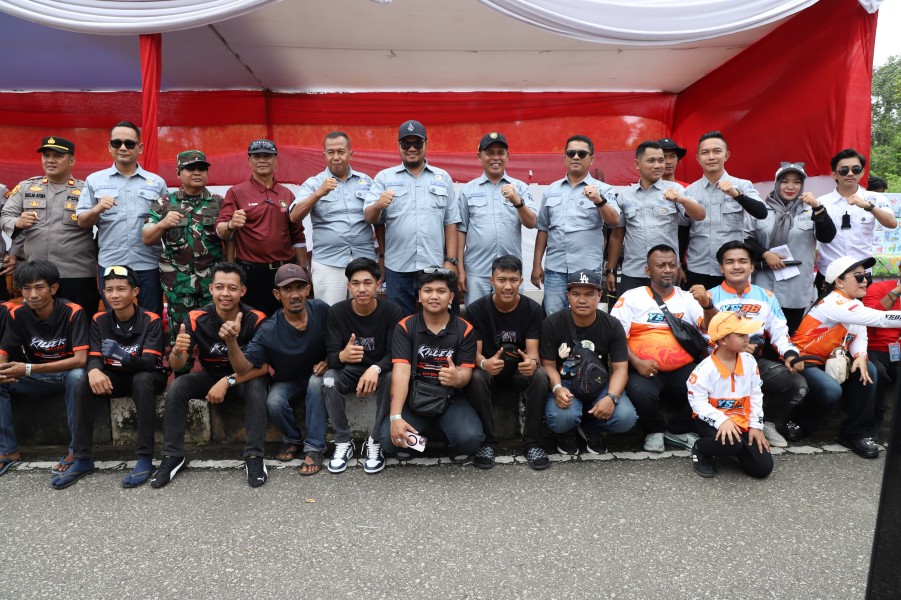Kasdim 0314/Inhil Hadiri Pembukaan Drag Bike Kapolres Cup 2025