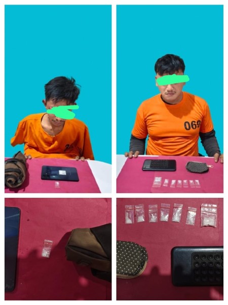 Jaringan Narkoba di Bandar Petalangan Terbongkar, Satresnarkoba Polres Pelalawan Ringkus Dua Tersangka dan Amankan Sabu