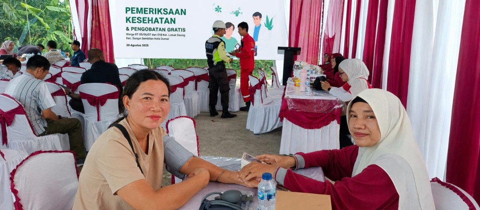 Apical Gelar Pemeriksaan Kesehatan Gratis untuk 60 Warga Lubuk Gaung