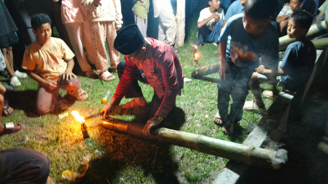 Malam 27 Ramadan Berdentum, Festival Meriam Buluh ke-6 di Tanah Putih Tanjung Melawan Sukses Digelar