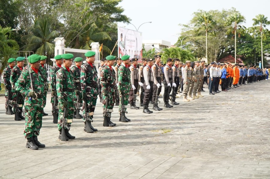 Kobarkan Semangat Juang, Personel Kodim 0314/Inhil Ikuti Upacara Hari Pahlawan