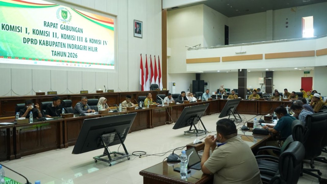 DPRD Inhil Gelar Rapat Gabungan Bahas Permasalahan Lahan Sawit di Kulim Jaya dan Pekan Tua